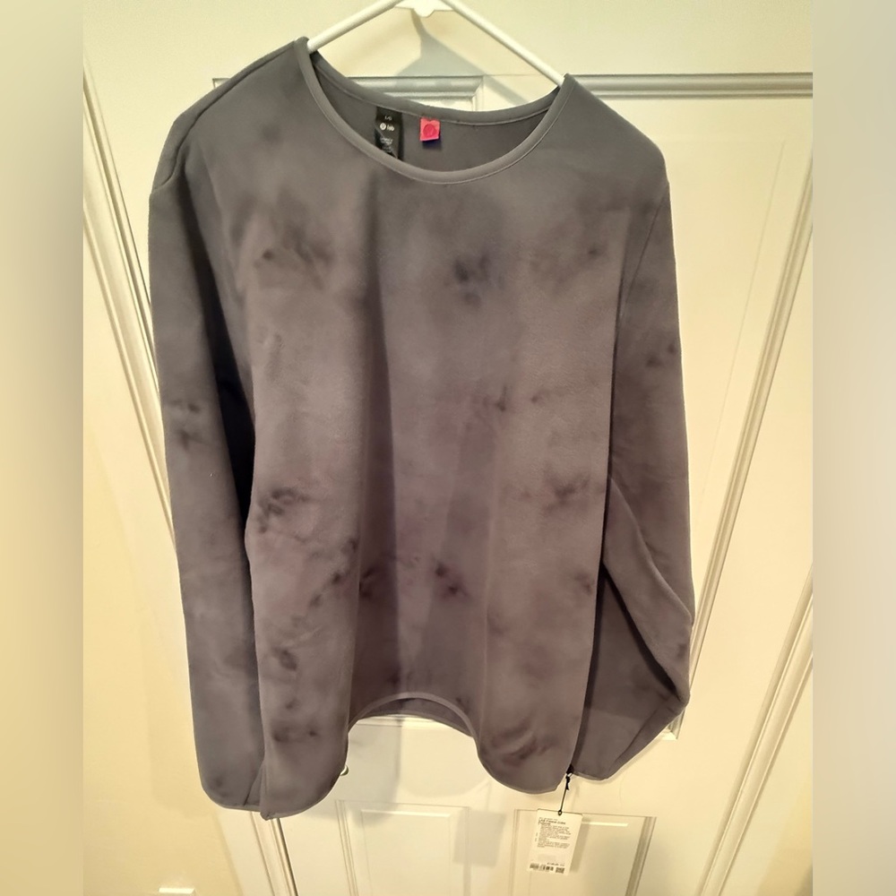 NWT Lululemon lab Fleece Crew Pullover Sweater - Men's Large Dye Asphalt Grey